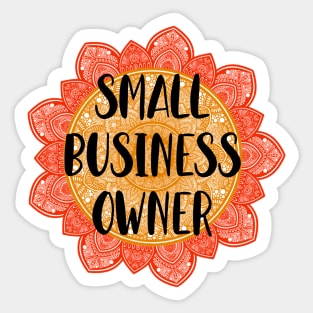 Small Business Owner Mandala Design Sticker